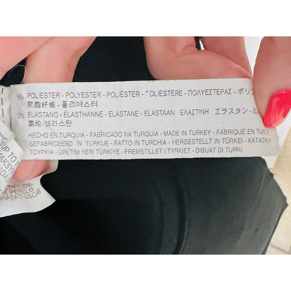 Zara Woman Basic Sleeveless Black Unlined Sheath Dress Small Pullover V-neck - Picture 9 of 9